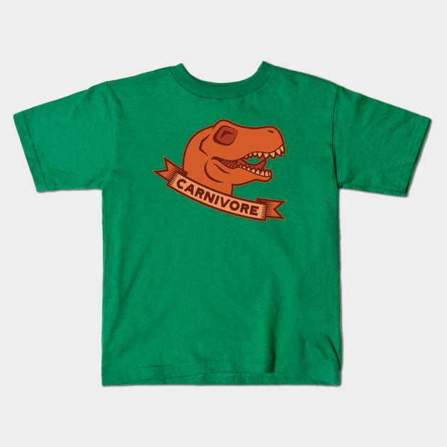 Happy Carnivore Kids T-Shirt by DCLawrenceUK